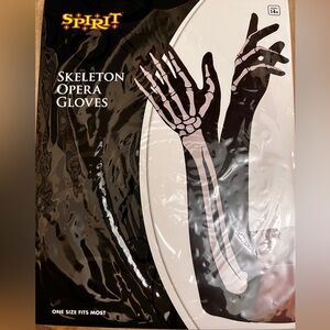 Skeleton Opera gloves for costume